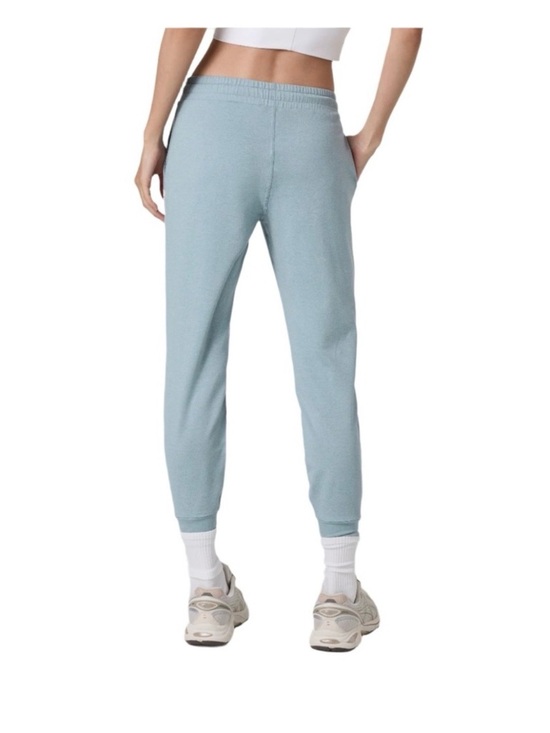 New - Vuori Sky Blue Drawstring Jogger Pants in shade heather - Picture 2 of 4